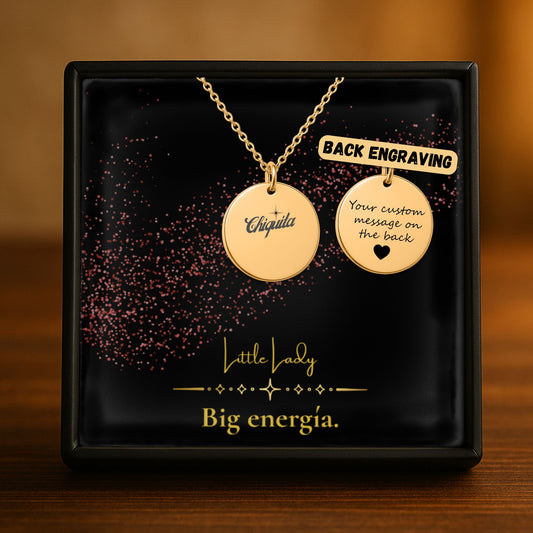 Chiquita – Radiant Coin Engraved Necklace
