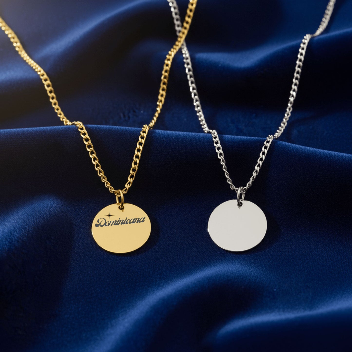Dominicana – Radiant Coin Engraved Necklace