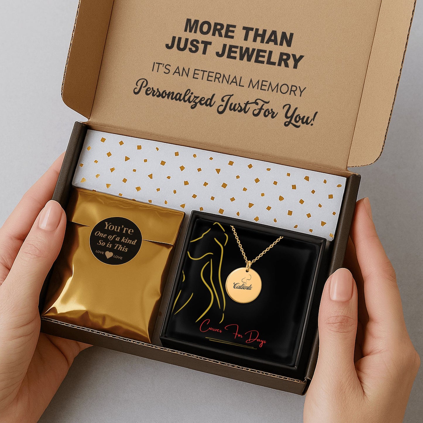 Caliente – Radiant Coin Engraved Necklace