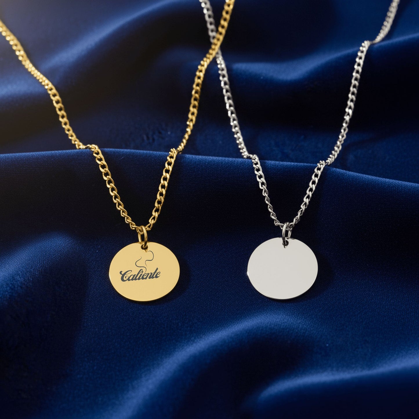 Caliente – Radiant Coin Engraved Necklace