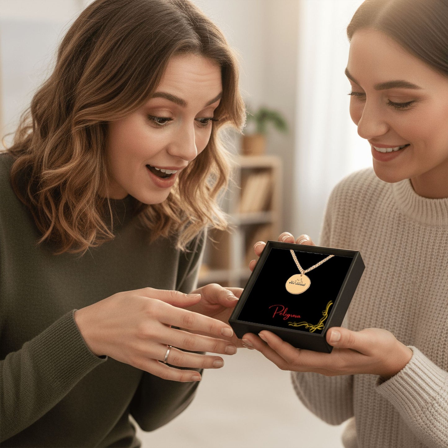 Hot Tamale – Radiant Coin Engraved Necklace