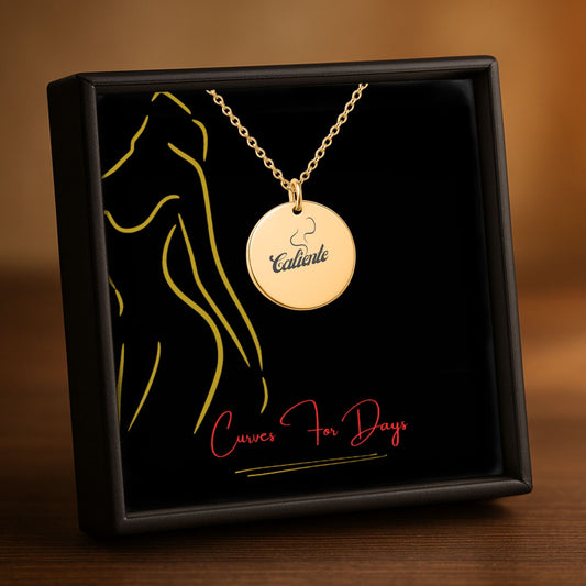 Caliente – Radiant Coin Engraved Necklace