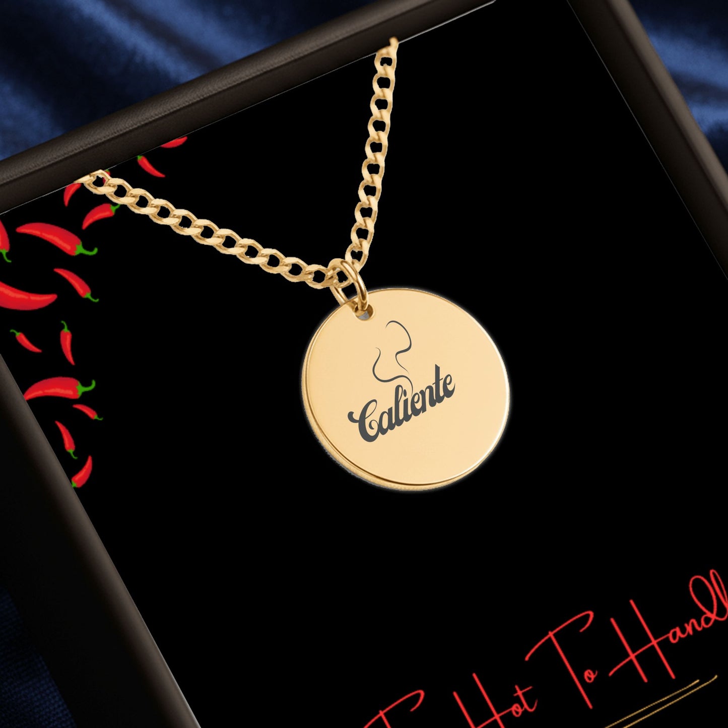 Caliente – Radiant Coin Engraved Necklace