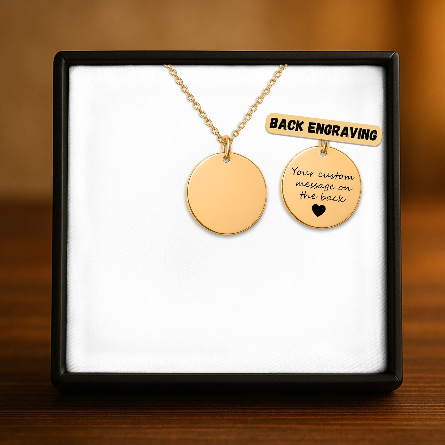 Cubana – Radiant Coin Engraved Necklace