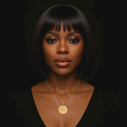 Tremé Simmer – Gold Coin Engraved Necklace